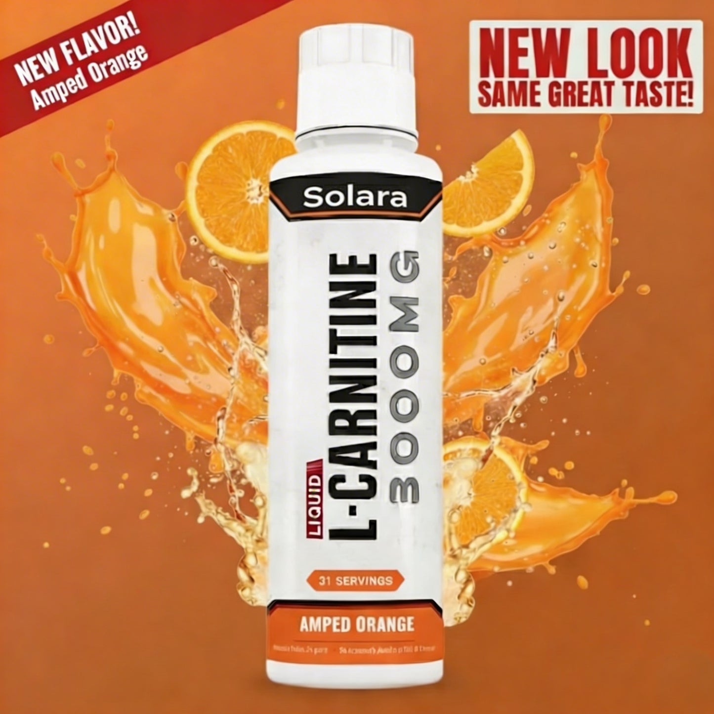Solara™ L-Carnitine 3000mg Liquid Fast Absorbing Energy & Fat Metabolism Support