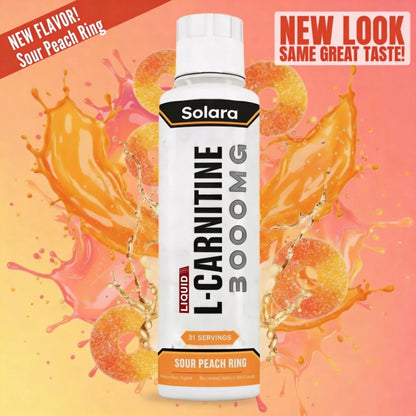 Solara™ L-Carnitine 3000mg Liquid Fast Absorbing Energy & Fat Metabolism Support